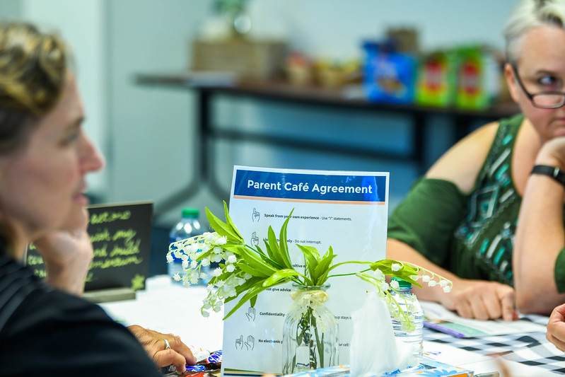 A signage of Parent Cafe Agreement.